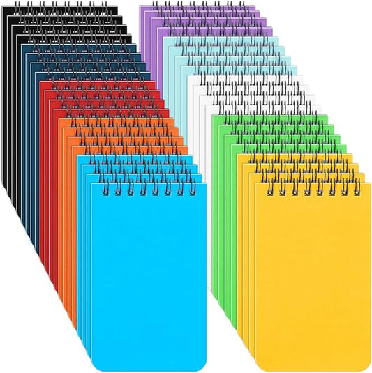 Sinmoe 120 Pack Small Spiral Notebooks 3x5 inch Mini Pocket Notepad Bulk Wire bound Top Spiral Memo Note Pads 60 College Ruled Notebook and 60 Blank Unlined Journals Assorted Steno Pads