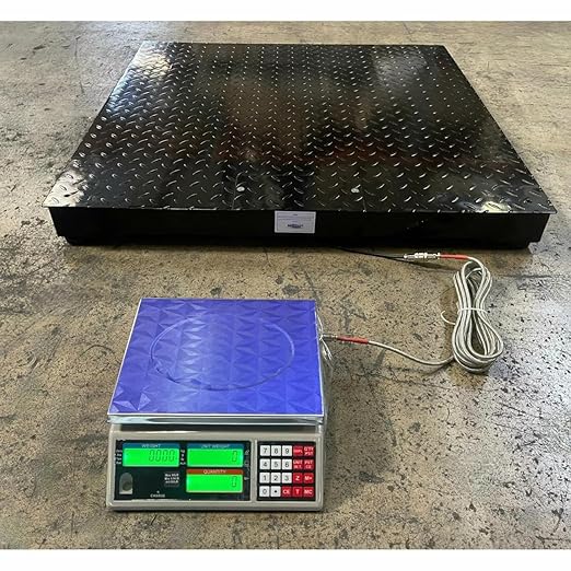 Liberty Scales LS-700-DC Dual Counting Smart Weighing Scale Systems, Size 60" x 60" (5' x 5') - C-Scale (13 lb x .0004 lb) / Floor Scale 2500 lb x .5 lb