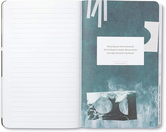 Compendium Softcover Journal - To exist is to change… to go on creating oneself endlessly. – A Write Now Journal with 128 Lined Pages, 5″W x 8″H