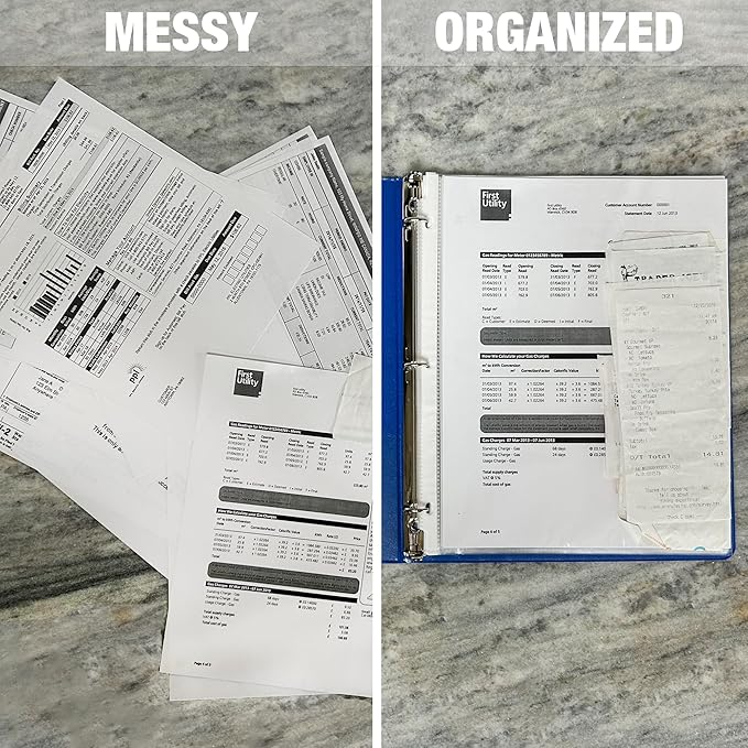 Samsill 200 Pack Sheet Protectors, 8.5x11 Inch Page Protectors for 3 Ring Binder, Standard Weight, Non-Glare Protector, Letter Size, Top Loading, Acid Free