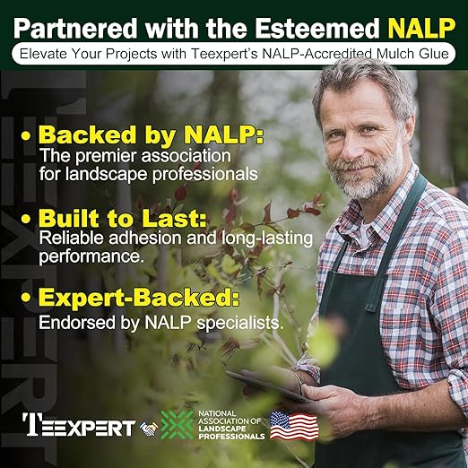 Teexpert 2 Gallon Rock Glue for Landscaping – Strong Pea Gravel Binder & Stone Adhesive for Walkways, Yards, Patios, and Driveways