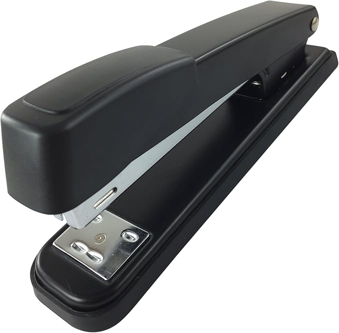 Clipco Stapler with 2000 Staples Full Desk Size Black (Pack of 6)