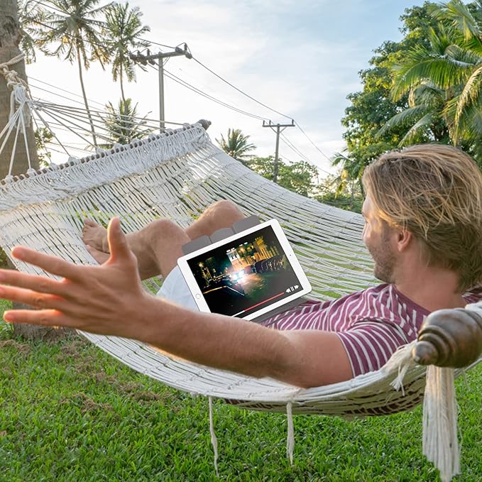 MSDADA Desk Book Stand Metal Reading Rest Book Holder Angle Adjustable Stand Document Holder Portable Sturdy Lightweight Bookstands-Textbooks Tablet Music Books Cook Recipe (Grey)