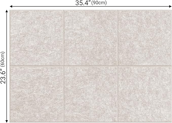 AKTOP Cork Board Bulletin Board 24"x36", 6 Pack Removable Felt Cork Board Tiles for Wall, Large Corkboard Notice Pin Board for Office, School & Home,24 Safe Adhesive Tabs, 20 Push Pins, Latte