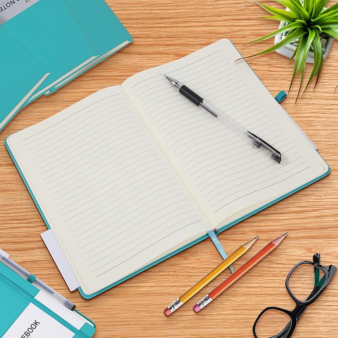 20 Pack Journals for Writing College Ruled Notebooks Journal in Bulk, Hardcover Notebooks (200Pages) for Note Talking, Lined Bullet Journals for Home School Office, 5.7"x8.4", Emerald