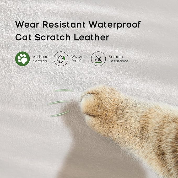 Criss Cross Chair with Armrests & Wheels, PU Leather Vanity Chair, Comfortable Adjustable Swivel Computer Office Desk Chairs for Home, Make Up, Bed Room (White)