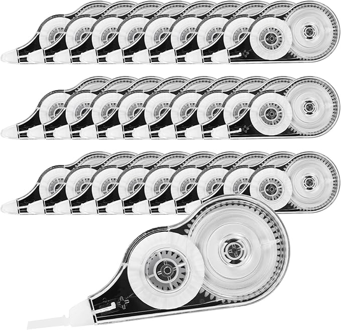 BESARME 36 Pack Correction Tapes, 39 Feet Each Correction Tape Easy To Use Applicator for Instant Corrections Roller for Students Office Supplies, 1/5 X 472 Inches