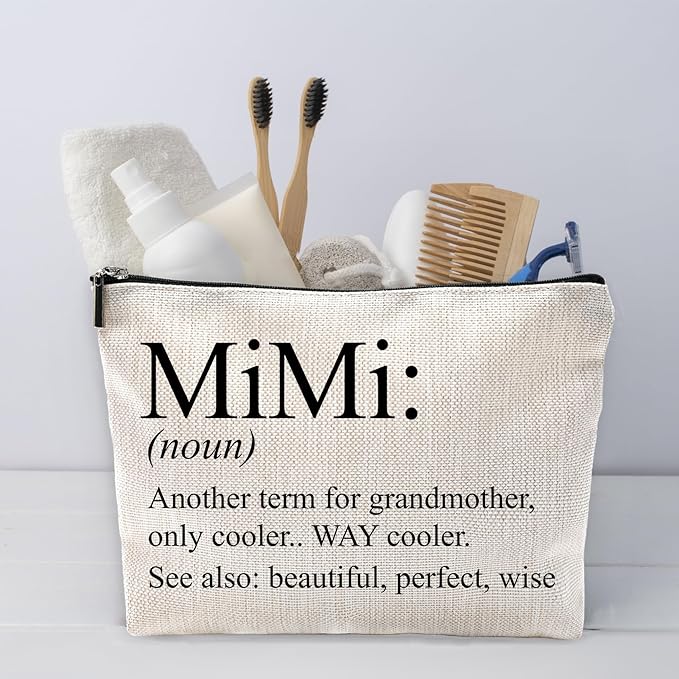 Sufamb Mimi Grandma Gifts - Mother's Day & Birthday Bags, Small Cosmetic Makeup Bag for Purse