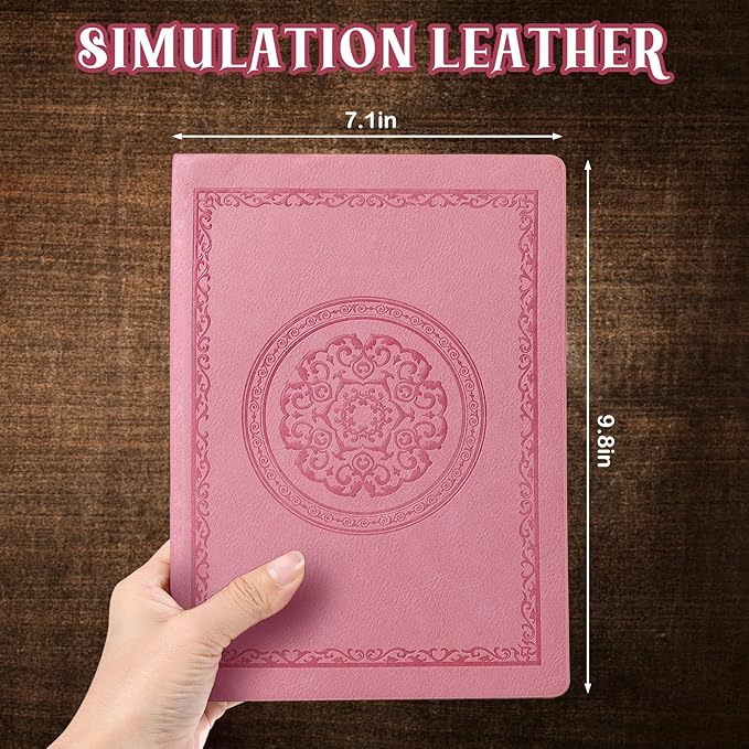 2025 Leather Vintage Journal Notebook,300 Pages,Leather Softcover Lined Journal Notebooks for Women Men,Notebook Journals for Writing Travel,Business,Office,7.1'' X 9.8''