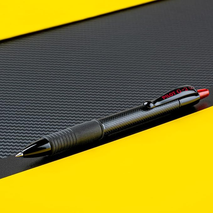 PILOT, G2 Edge Red Premium Gel Roller Pens, Sensory Writing Experience, 12ct box, Fine Point 0.7 mm