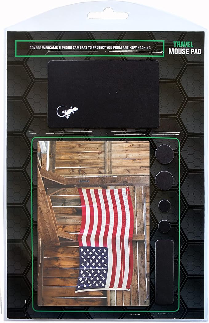 Adhesive Mouse Pad - Peel and Sticks to Any Surface - Easy Stick On Mouse Pad, Sticky for Any Surface - Excellent Tracking - USA Heartland