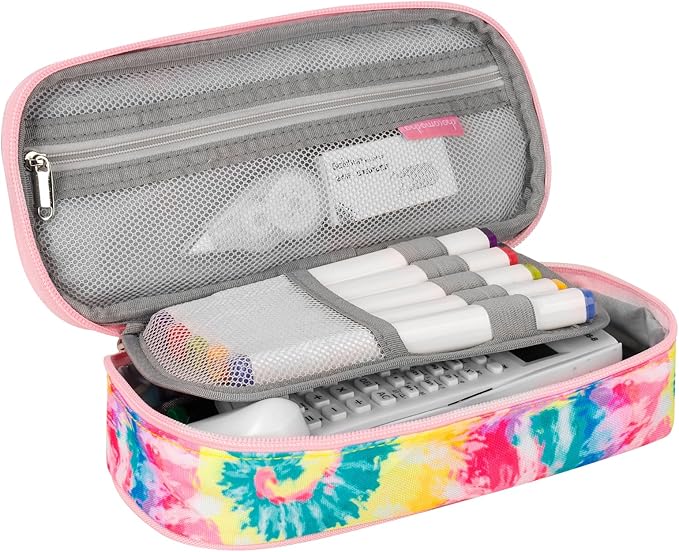 Choco Mocha Fluid Pencil Case for Girls, Soft Pencil Case Kids Pencils Pouch for Kindergarten Girls, Pink