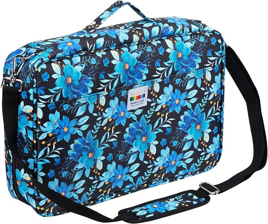 YOUSHARES Big Capacity Colored Pencil Case - 480 Slots large Pen Case Organizer with Multilayer Holder for Prismacolor Colored Pencils & Gel Pen (Orchid)