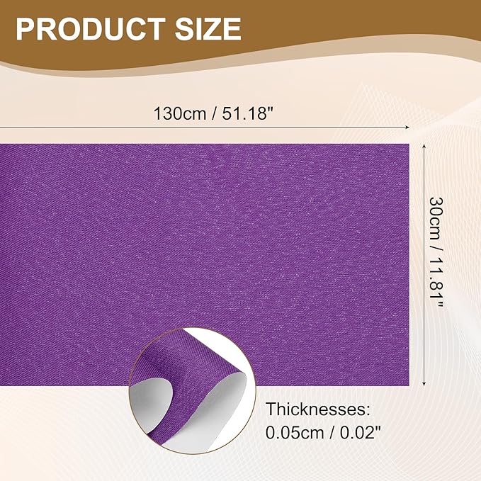 PATIKIL Book Binding Cloth, 51 x 11 Inches Book Cloth for Binding Repairing Fabric Surface Paper Backed Bookbinding Supplies, Purple