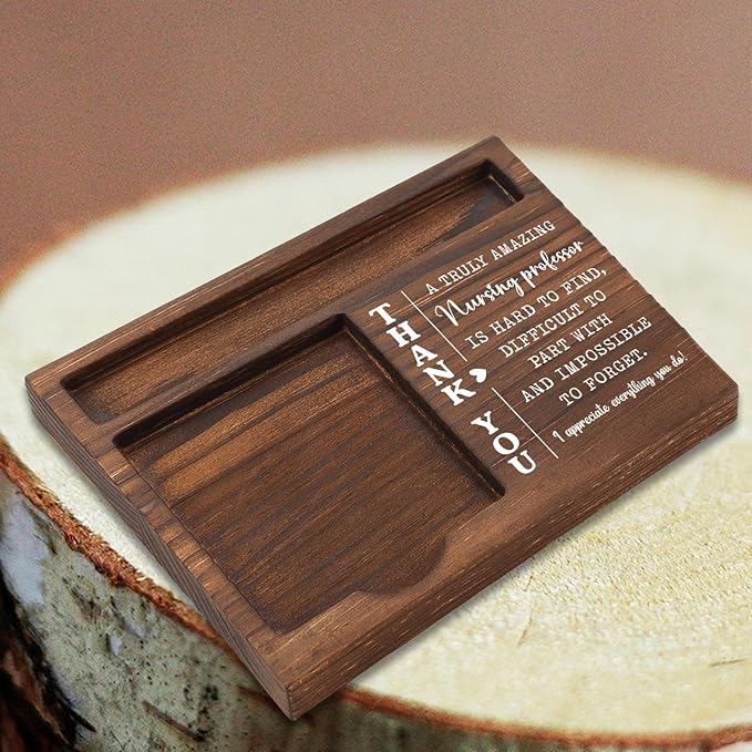 Thank You Gift for Nursing Professor,for Nurse Educator Appreciation Retirement Graduation New Job Farewell Clinical Instructors Mentor, Office Stuff Sticky Note Pad Holder Dispenser TBC179