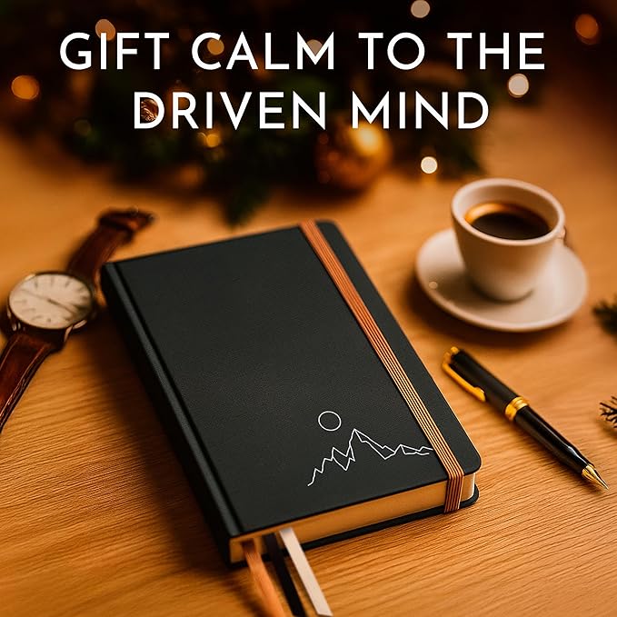 RYVE Gratitude Journal for Men – 6-Month Guided Mindfulness Journal with Prompts, Daily Writing & Reflection, Mindfulness Gifts for Men