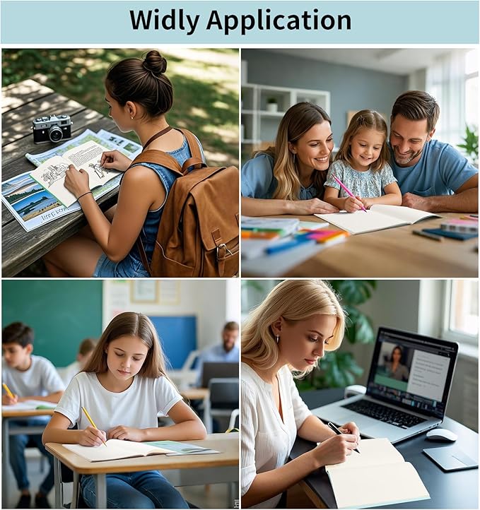 24 Pack Colorful Blank Notebooks for writing, Journals Bulk, A5 Composition Books, 8.3x5.5 Inch, 60 Pages, 30 Sheets Sketchbooks for Office School Travel Supplies (Blank-24 pack, 12 Colors)