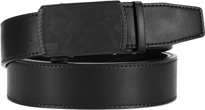CHAOREN Mens Belt Leather Ratchet Belt - Customizable Fit, Effortless Style (35mm)