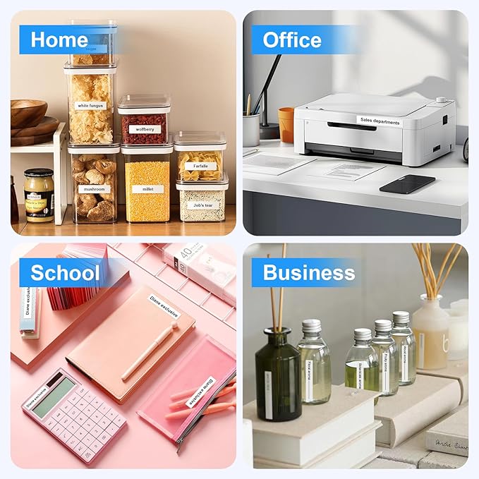 Label Orison 4PK Compatible with Brother P Touch Label Tape TZ Tape TZe-231 TZ231 TZe231 TZo231 1/2 inch Black on White Standard Laminated 12mm 0.47 Tapes