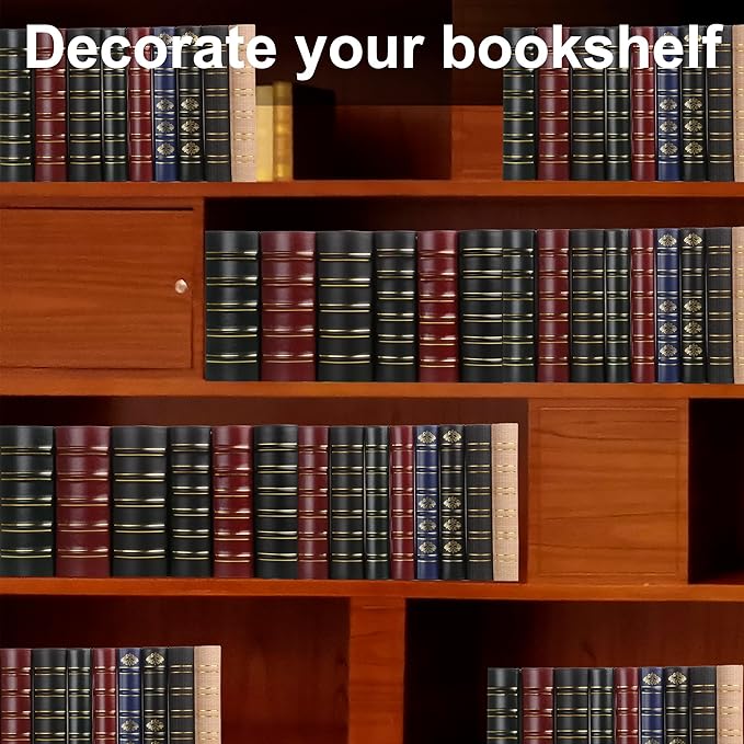 Vintage Hardback 3 Ring Binder 1 Inch, Professional Leather Binder 3 Ring, Three Ring Binders Fits 8.5" x 11", D Ring Binders for Photo Album, Home, School and Office Supplies- Black