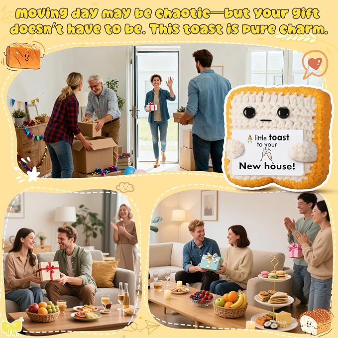 House Warming Gifts New Home, “A Little Toast to Your New House” Housewarming Gifts for Women Men Friend Family Couple, New Homeowner - Closing Presents for Home Buyers - First Apartment Essentials