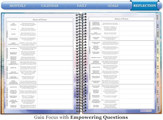 Tools4Wisdom 2026 Planner 2026 Calendar - 15 Months Starting Oct '25-8.5x11 Inch Hardcover - Daily Weekly Monthly - O5D6 - Purple Orchid