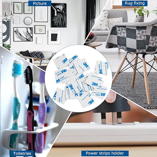 300Pcs Double Sided Foam Tape, Square Super-Sticky 3m Double Sided Adhesive Pads for Crafts, Self-Adhesive Double Sided Mounting Tape for House Wall Decor - Double Sided Sticky Tape, 27 x 27 x 2mm