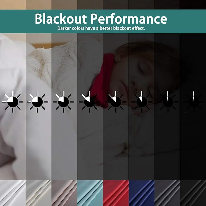 BONZER Room Divider Curtains Total Privacy Wall Room Darkening Grommet Wide Blackout Curtain Panels for Shared Room, 108L x 70W Inch (9L x 5.8W ft), 1 Panel, Red