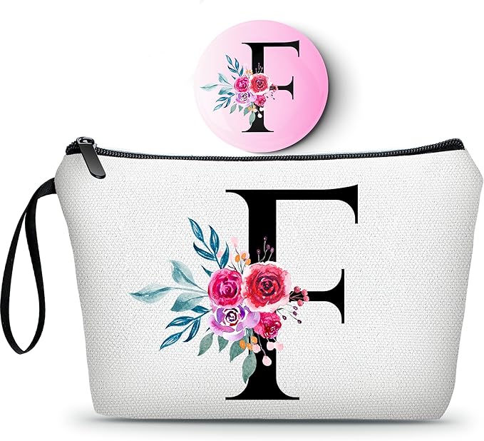 Friend Gifts for Women,Womens Birthday Gift Ideas,Gifts for Mom Birthday,Cosmetic Bag With Mirror,Small Gifts for Women,Sister Gifts,Women'S Gifts,(F)