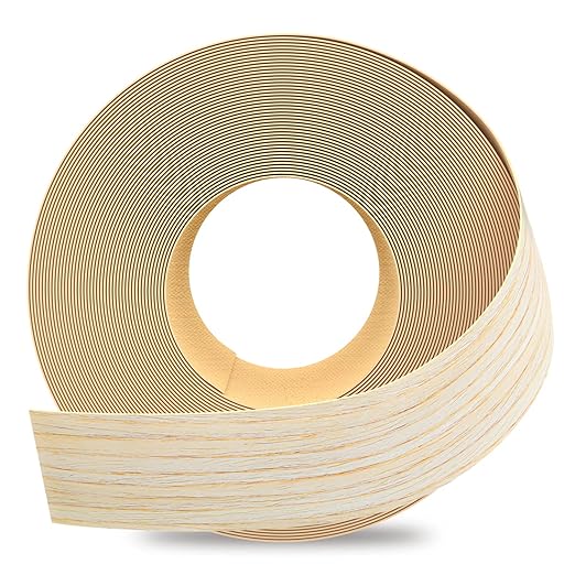 GSCIT Club Oak Edge Banding, 2 inch x 50ft roll of Veneer Edge Banding Preglued Flexible, Wood Tape Banding for Repair Furniture