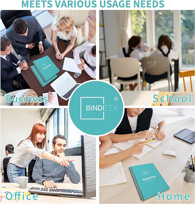 Binditek 200 Pack 10 Mil PVC Binding Report Covers, 8.5 x 11 Inches, Letter Size, Square Corners, Un-Punched, Office Supplies