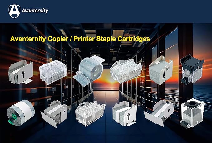 Avanternity's Staple Refills, Compatible with Ricoh Type S 412874 Staples (Pack of 2 Boxes)