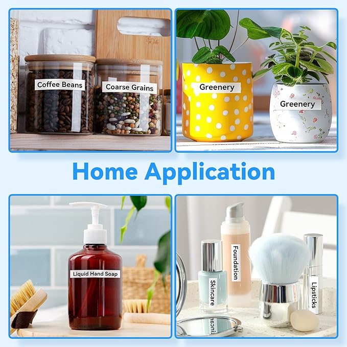 10 PK 12mm Label Maker Tape Compatible with Brother Label Maker Tape 12mm 0.47 White, Replace for Brother P Touch Label Tape 1/2 inch,Work for P-Touch PT-D210 PT-H110 PT-D220 PT-D400