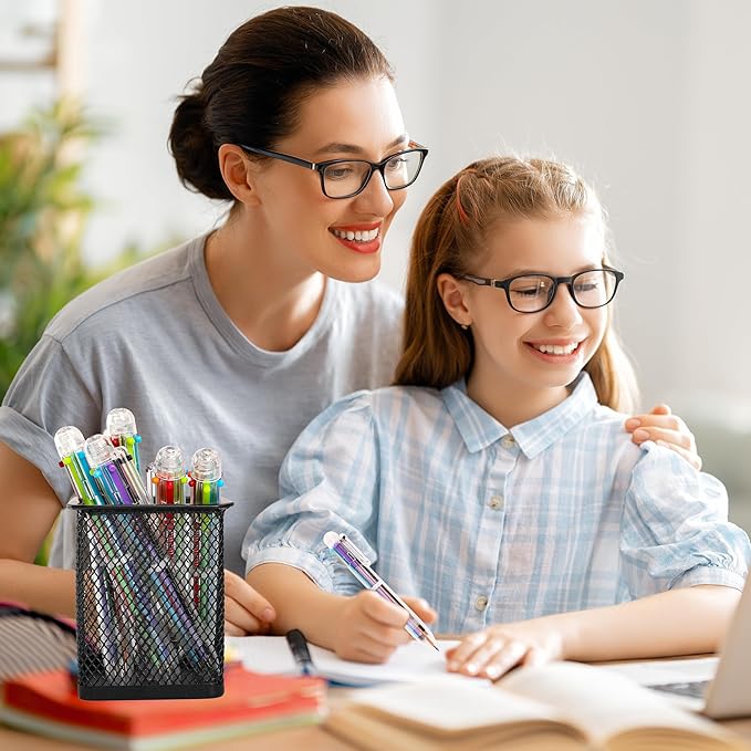 DAIKOYE Ballpoint Pens 6 PCS 0.5mm 6-in-1 Multicolor Ballpoint Pens Birthday Party Favors Gifts