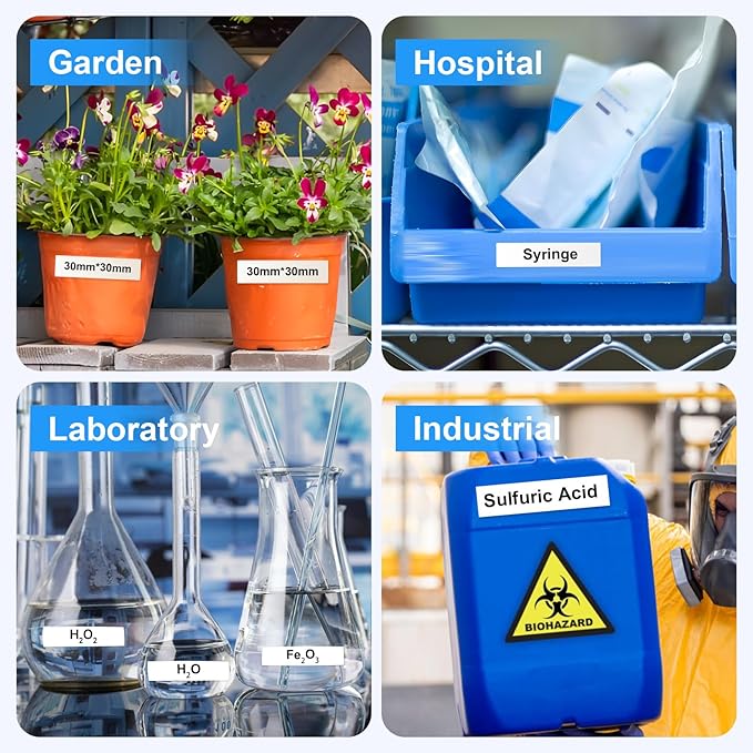 Label Orison TZe-131 Label Maker Tape Clear, Replacement for Brother P-Touch Label Tape Tz Tapes 12mm 0.47 Laminated for PT-D210 PT-D220 PT-H110, Black on Clear, 1/2''(12mm) x 26.2'(8m), 2PK