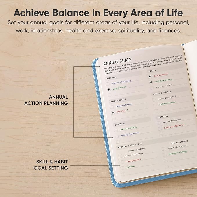 Hourly Planner & Appointment Book (8.5” x 11”) - Premium Hourly Planner with Daily Schedule & 30-Minute Time Slots for Better Time Management by PRODUCTIVITY STORE (A4, Blue)