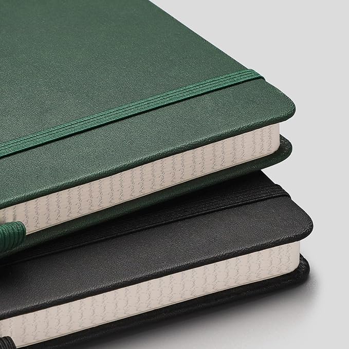 AHGXG Graph Paper Notebook 2 Pack - A5 Grid Paper Notebook/Journal Hardcover with 384 Pages, 120gsm Thick Graph Paper, Grid Paper for Math & Science Students 5.75'' × 8.38''