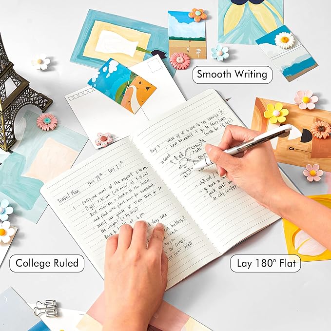 feela 16 Pack Soft Cover Journal Bulk, Lined Notebooks College Ruled for Work for Women Girl Writing, Blank Travel Journal Note Taking Notebook School Business Supplies, 8.2” x 5.5”, A5, Gray