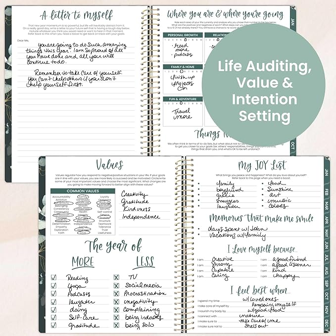 bloom daily planners 2026 Planner (January to December) - 8.5” x 11” Weekly & Monthly Dated Agenda Organizer Book with Stickers & Tabs - Flexible Soft Cover - Eucalyptus, Green