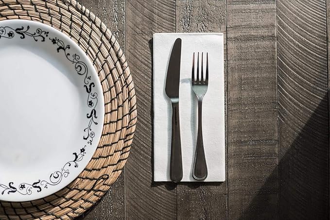 600 Paper Towels Cloth-Like Hand Tissue Paper Napkins, Disposable Hand Towels for Bathroom Guests, Disposable Face Towel for Guest, Washcloths or Dinner Napkin, Made in USA, White