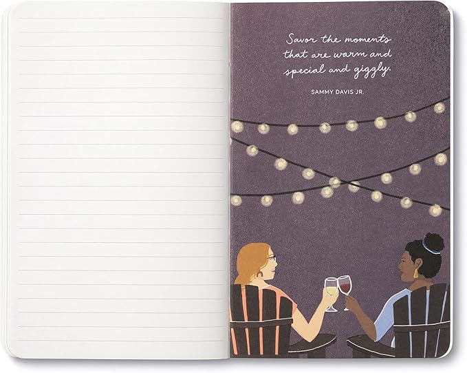 Compendium Softcover Journal - Life is to be enjoyed. – A Write Now Journal with 128 Lined Pages, 5″W x 8″H