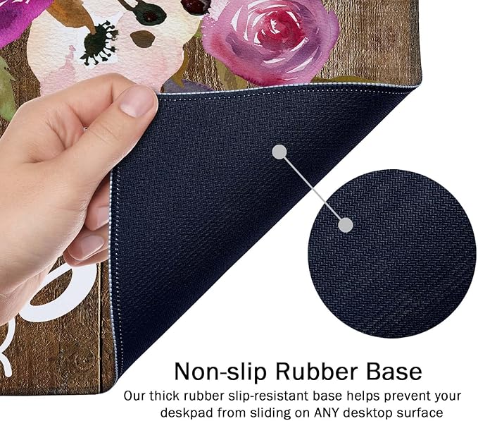 SSOIU Large Mouse Pad, Full Desk XXL Extended Gaming Mouse Pad 35.5" X 15.7", Waterproof Desk Mat Stitched Edges, Non-Slip Laptop Computer Mousepad for Office and Home, Chaos Coordinator Funny Quote