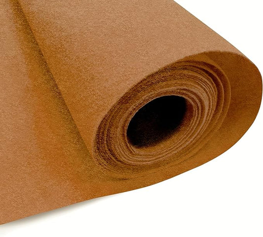 EOVEA | Acrylic Felt Fabric by The Yard - Non-Stiff, Soft Material - 72" Wide - 1.6mm Thick Felt Sheets for DIY Crafts, Sewing, Upholstery, Cushion, Padding(Camel,20 Yard)