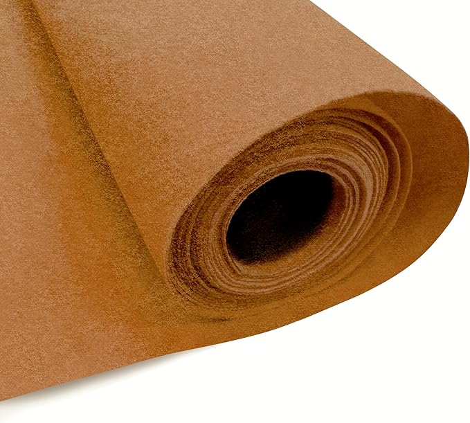 Eovea - Acrylic Felt Fabric by The Yard-72" Inch Wide -1.6mm Thick Felt Fabric | Non-Stiff Soft Craft Felt Supplies for DIY Arts & Craft, Sewing, Patchwork, Cushion & Padding(Camel, 10 Yards)