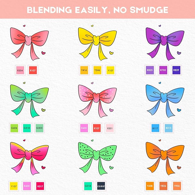 Caliart Markers Brush Tip & Chisel, 168 Colors Dual Tip Alcohol Markers for Adults Coloring Book, Permanent Art Pen Set for Professional Artists Illustration Sketch Drawing Gifts