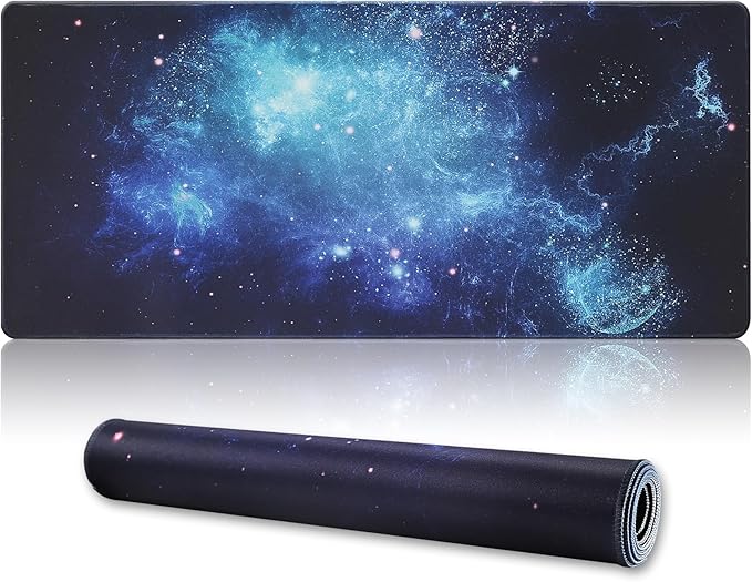 XXL Gaming Mouse Pad 35.4x15.7 Professional Large Mouse Pad & Computer Game Mouse Mat-90x40 Spacebluedot