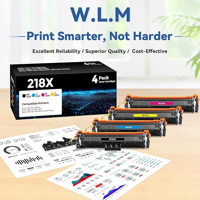218X Toner Cartridges Compatible for 218X W2180X Toner
