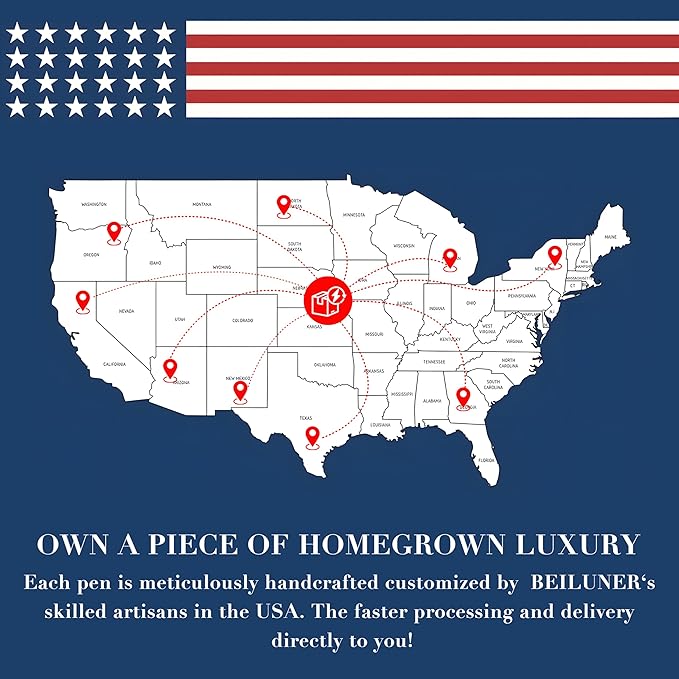 BEILUNER Luxury Personalized Gold Rollerball Pen, Stunning 24K Gold Finish, Noble and Elegant Designs,Schneider Refill, Fancy Gift Set for Men & Women, Executive Writing, Office, Nice Graduation Gift