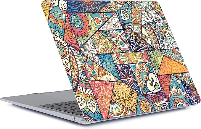 Case Compatible with MacBook Pro 16 inch 2020 2019 Release A2141 with Touch Bar/Touch ID, Plastic Laptop Hard Shell Protective Case & Keyboard Cover Skin - Retro Pattern