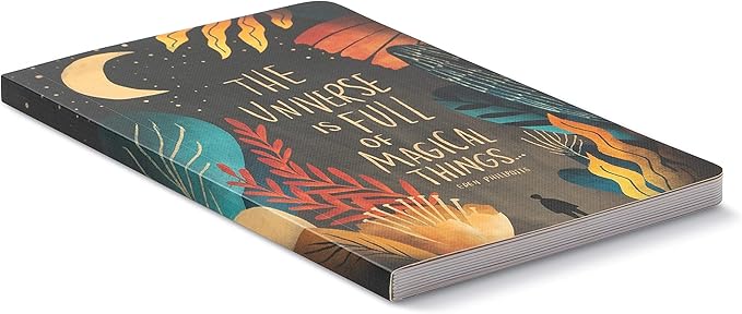 Compendium Softcover Journal - The universe is full of magical things. – A Write Now Journal with 128 Lined Pages, 5″W x 8″H